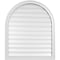 Ekena Millwork Round Top Surface Mount PVC Gable Vent: Functional, w/ 2"W x 1-1/2"P Brickmould Frame, 32"W x 38"H GVPRT32X3802SF - alternate 1